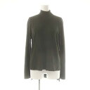 【中古】アドーア ADORE 23AW クリアドライタートルニット カットソー 長袖 38 カーキ /DO ■OS レディース 【ベクトル 古着】 250519