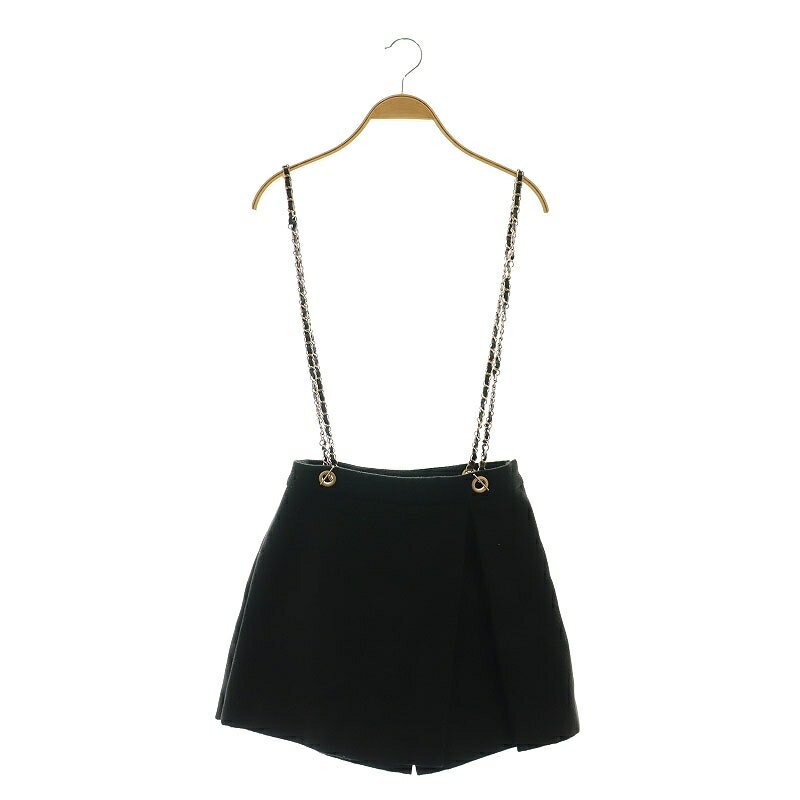 【中古】ダーリッチ Darich サスペンダーフラップショートパンツ M ブラック /HK ■OS ■SH レディース 【ベクトル 古着】 250522