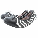 【中古】バタフライツイスト BUTTERFLY TWISTS × カーサゼタジョーンズ Casa zeta-jones 折り畳みバレエシューズ フラット 38 ...