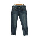 【中古】レッドカード RED CARD Anniverasry 25th Crop デニムパンツ ジーンズ スリム 23 ブルー 25406 /DF ■OS レ...