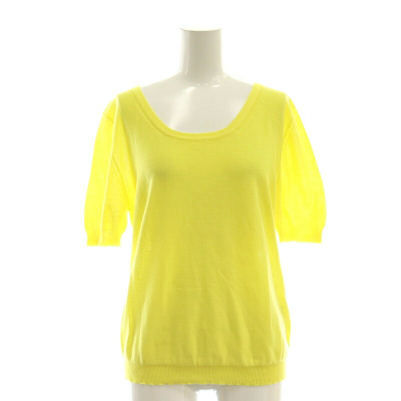 【中古】ヘルノ HERNO ショートスリーブ サマーニット 44 黄 イエロー /SS ■OS レディース 【ベクトル 古着】 250609