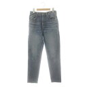 【中古】ヤヌーク YANUK ×飯島望未 RUTH デニムパンツ ジーンズ スリム ダメージ加工 26 ブルー /ES ■OS ■SH レディース 【ベクトル 古着】 250603