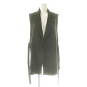 【中古】未使用品 ザラ ZARA ジレ ベスト ノースリーブジャケット S カーキ /DF ■OS レディース 【ベクトル 古着】 250620