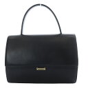 【中古】ヴァレクストラ Valextra ハンドバッグ ワンハンドル レザー ブラック V5C33 /YO10 レディース 【ベクトル 古着】 250616