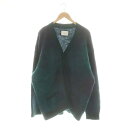 【中古】シュタイン stein 22AW GRADATION MOHAIR CARDIGAN モヘア カーディガン ニット L 緑 紺 /MI ■OS ■AD メンズ 【ベクトル 古着】 250610