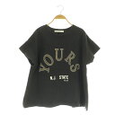 【中古】アウィーエフ AuieF Tシャツ カットソー 半袖 プリント 38 グレー /MY ■OS レディース 【ベクトル 古着】 250624