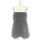 【中古】アーバンリサーチ サニーレーベル URBAN RESEARCH Sonny Label 23AW ビスチェギャザーノースリーブカットソー チェック Fr...