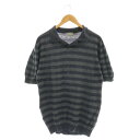 【中古】マーガレットハウエル MARGARET HOWELL ×JOHN SMEDLEY 半袖 ポロシャツ M 黒 ブラック /SS ■OS メンズ 【ベクトル 古着】 250620