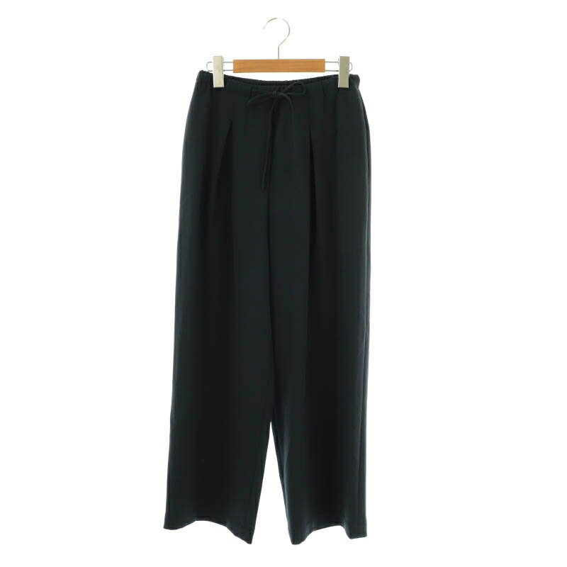 【中古】セオリー Theory 25SS Admiral Crepe Pleated Pant プルオンパンツ ワイドパンツ イージー XX0 ネイビー /DF ■OS ■SH レディース 【ベクトル 古着】 250619