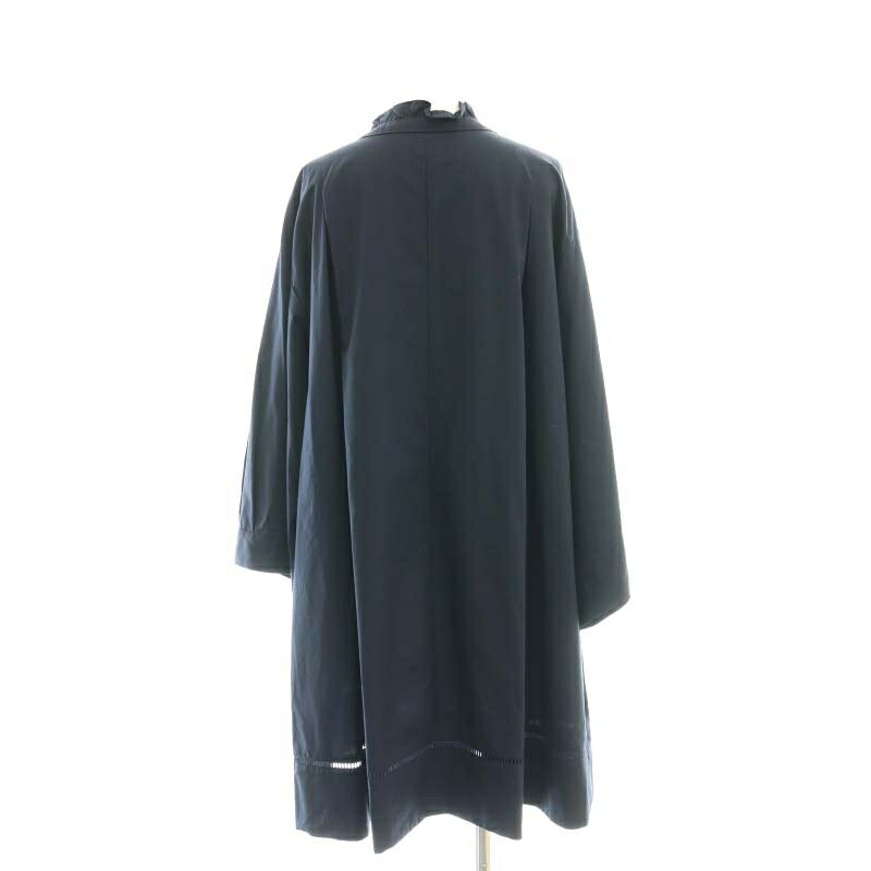 【中古】ロージーモンスター Rosy monster フリルカラー シャツワンピース F 紺 ネイビー /CX ■OS レディース 【ベクトル 古着】 250625