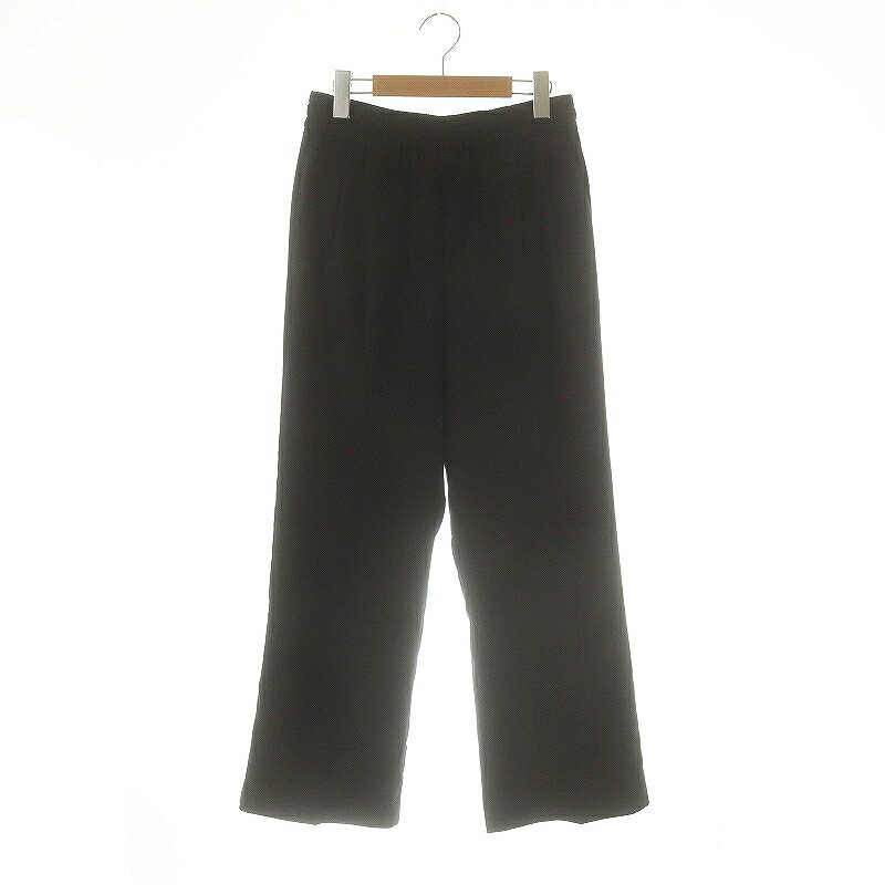 【中古】ジャーナルスタンダード レリューム JOURNAL STANDARD relume 25SS トロギャザータックパンツ ストレート イージー スラックス 38 黒 ブラック /AT ■OS レディース 【ベクトル 古着】 250626