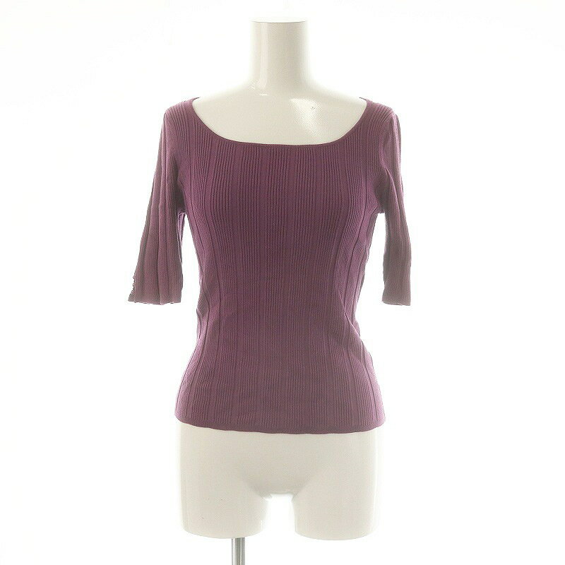 【中古】未使用品 プロポーション ボディドレッシング PROPORTION BODY DRESSING リブニット プルオー..