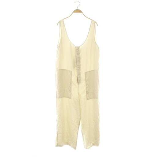 【中古】ザラ ZARA オールインワン サロペット ワイドパンツ M ベージュ /DF ■OS ■FR レディース 【ベクトル 古着】 250626 【中古】ザラ ZARA オールインワン サロペット ワイドパンツ M ベージュ /DF ■OS ■FR レディース 【ベクトル 古着】 250626