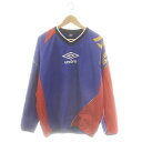 【中古】アンブロ UMBRO ピステ ジャンパー ウインドブレーカー サッカーウエア O ブルーマルチカラー /ES ■OS ■FR メンズ 【ベクトル 古着】...
