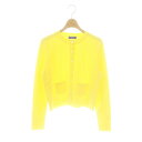 【中古】ブルーレーベルクレストブリッジ BLUE LABEL CRESTBRIDGE コットンポリエステルスムースニットカーディガン セーター 38 黄 イエロー /SS ■OS レディース 【ベクトル 古着】 250627