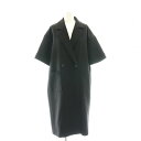 【中古】バースデイバッシュ バースデーバッシュ BIRTHDAY BASH 半袖ダブルコート ロング ブラック /DF ■OS レディース 【ベクトル 古着】 250701