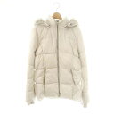 【中古】ゲス GUESS 中綿ジャケット アウター フード フェイクファー M ライトグレー /DF ■OS ■AX レディース 【ベクトル 古着】 250702(4)