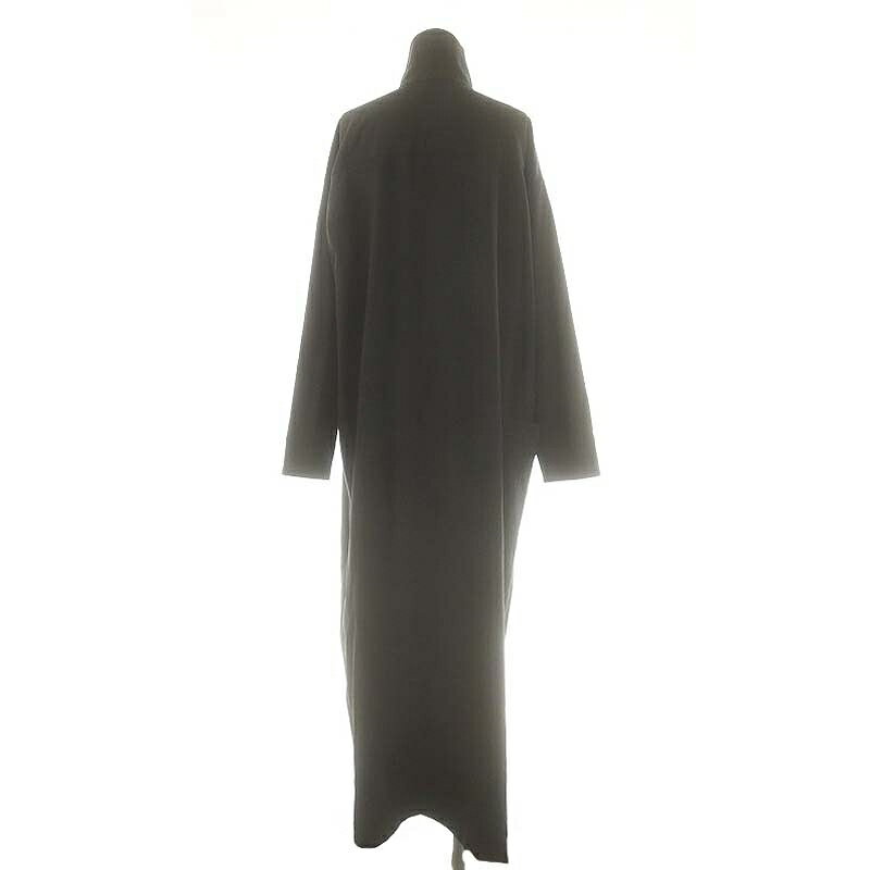 【中古】リムアーク rim.ark Big pocket stand collar OP シャツワンピース 38 チャコールグレー /ES ■OS レディース 【ベクトル 古着】 250701