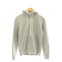 【中古】マーガレットハウエル MHL. × ループウィラー Wジップフードパーカー M グレー /DO ■OS メンズ 【ベクトル 古着】 250703