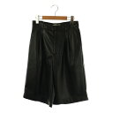 【中古】シールームリン SeaRoomLynn Soft Stretch ECOレザー2tuckハーフパンツ M ブラック /DO ■OS レディース 【ベクトル 古着】 250714