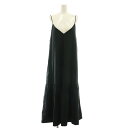 【中古】ドゥーズィエムクラス DEUXIEME CLASSE エブリデイアイライク EVERYDAY I LIKE Camisole ドレス ワンピース マキシ ロング キャミ F 黒 ブラック /AT ■OS レディース 【ベクトル 古着】 250707