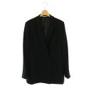 【中古】セオリーリュクス theory luxe 23SS Row Crepe Murph ダブルブレストジャケット 背抜き 40 ブラック /DO ■OS レディース 【ベクトル 古着】 250707