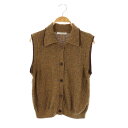 【中古】B&Y ユナイテッドアローズ BEAUTY&YOUTH ビューティー&ユース コットンナイロン ミックスカラー ブークレ ベスト ニット オレンジ /HK ■OS ■SH レディース 【ベクトル 古着】 250707