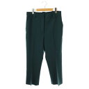 【中古】サルヴァトーレフェラガモ Salvatore Ferragamo センタープレステーパードパンツ ジッパーフライ 42 ブルーグリーン /DO ■OS ...