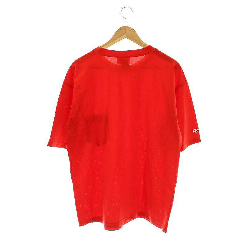 【中古】リーボック Reebok 半袖 ポロシャツ ロゴ L 赤 レッド /SS ■OS ■AX メンズ 【ベクトル 古着】 250719