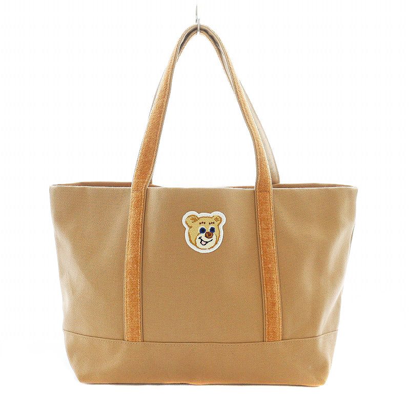 【中古】フェイラー FEILER ラブラリーバイ LOVERARY BY オールドテディ ワッペン トートバッグ キャンバス ベージュ OTE-223025 /RI ■OS レディース 【ベクトル 古着】 250801のサムネイル