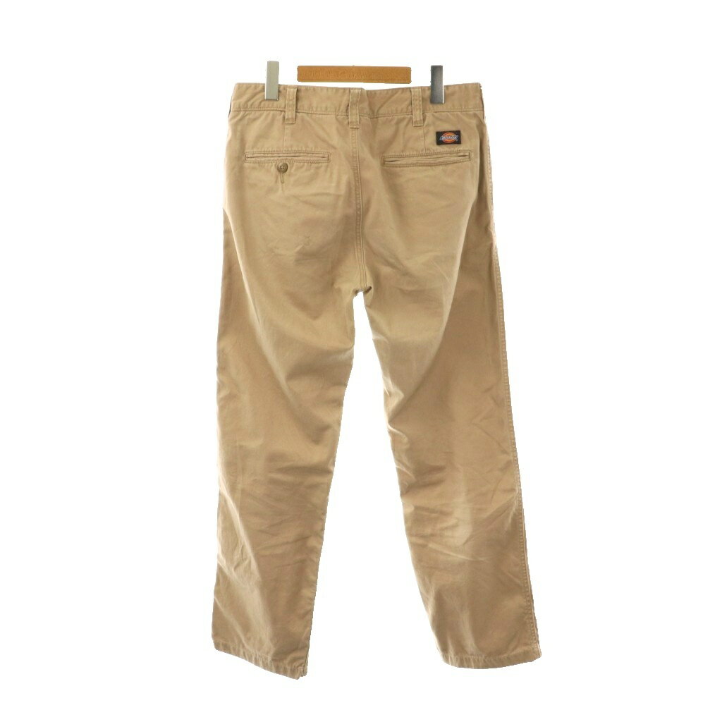 【中古】ディッキーズ Dickies コットンワークチノパンツ ストレート ベージュ /DF ■OS メンズ 【ベクトル 古着】 250805