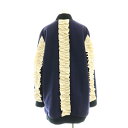 【中古】エムエスジーエム MSGM ジップコート フリル装飾 ウール 40 紫 パープル /SS ■OS レディース 【ベクトル 古着】 250722