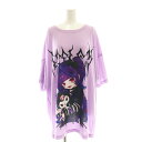 【中古】レフレム REFLEM ×クロミ BIG Tシャツ 半袖 F 紫 パープル /SS ■OS レディース 【ベクトル 古着】 250721
