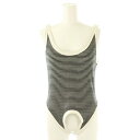 【中古】ジョンメイソンスミス JOHN MASON SMITH ジェーンスミス 25SS COTTON RIB UP AND DOWN TANK TOP タンクトップ ボーダー 38 黒 白 グレー /MI ■OS レディース 【ベクトル 古着】 250722