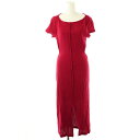 【中古】アメリ Ameri MEDITTERA 25SS 2WAY COTTON MESH DRESS ワンピース タイト ロング S レッド /ES ■OS ...