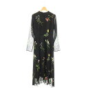 【中古】アメリヴィンテージ Ameri VINTAGE 23SS SOFIA PLEATS DRESS ワンピース プリーツ ロング S ブラック /HK ■O...