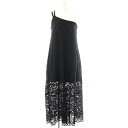 【中古】アメリヴィンテージ Ameri VINTAGE ONE SHOULDER LACE FLARE ROMPERS オールインワン パンツ レース S ブラ...