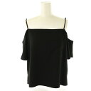 【中古】ティーバイアレキサンダーワン T by Alexanderwang オフショルダーデザイントップス カットソー 0 ブラック /ES ■OS レディース...