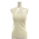 【中古】クラネ CLANE 24SS THIN CORD CAMISOLE キャミソール リブニット 1 ホワイト /DF ■OS レディース 【ベクトル 古着...