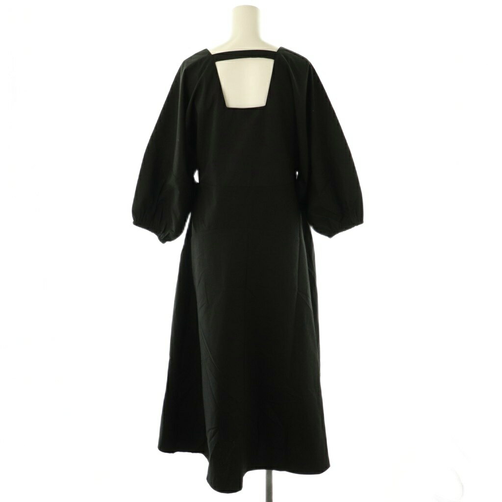 【中古】ジャイロ JAYRO 24SS 袖ゴムバルーン袖ワンピース ロング M ブラック /HK ■OS レディース 【ベクトル 古着】 250819