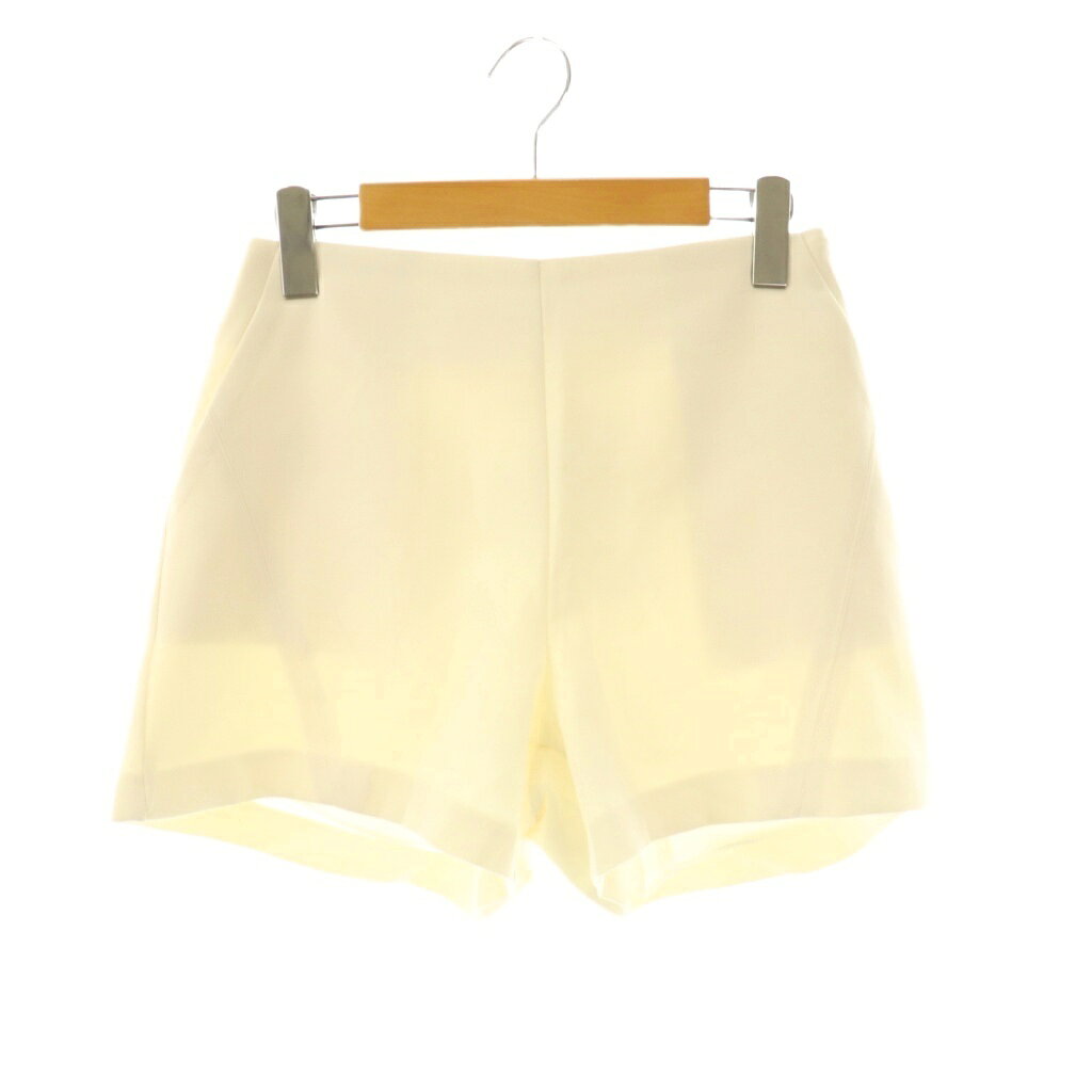 【中古】デュラスアンビエント DURAS ambient ハイウエストカッティングショートパンツ M アイボリー /CX ■OS レディース 【ベクトル 古着】 250820