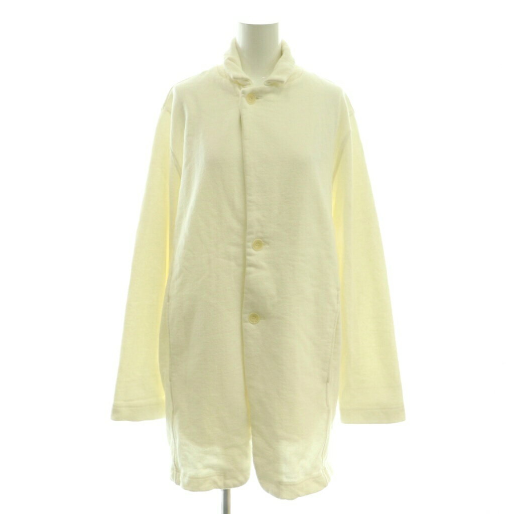 【中古】未使用品 ユニバーサルセブン UNIVERSAL SEVEN ドライ裏毛ショートロングテーラードジャケット アウター F オフホワイト /CX ■OS レディース 【ベクトル 古着】 250901(4)