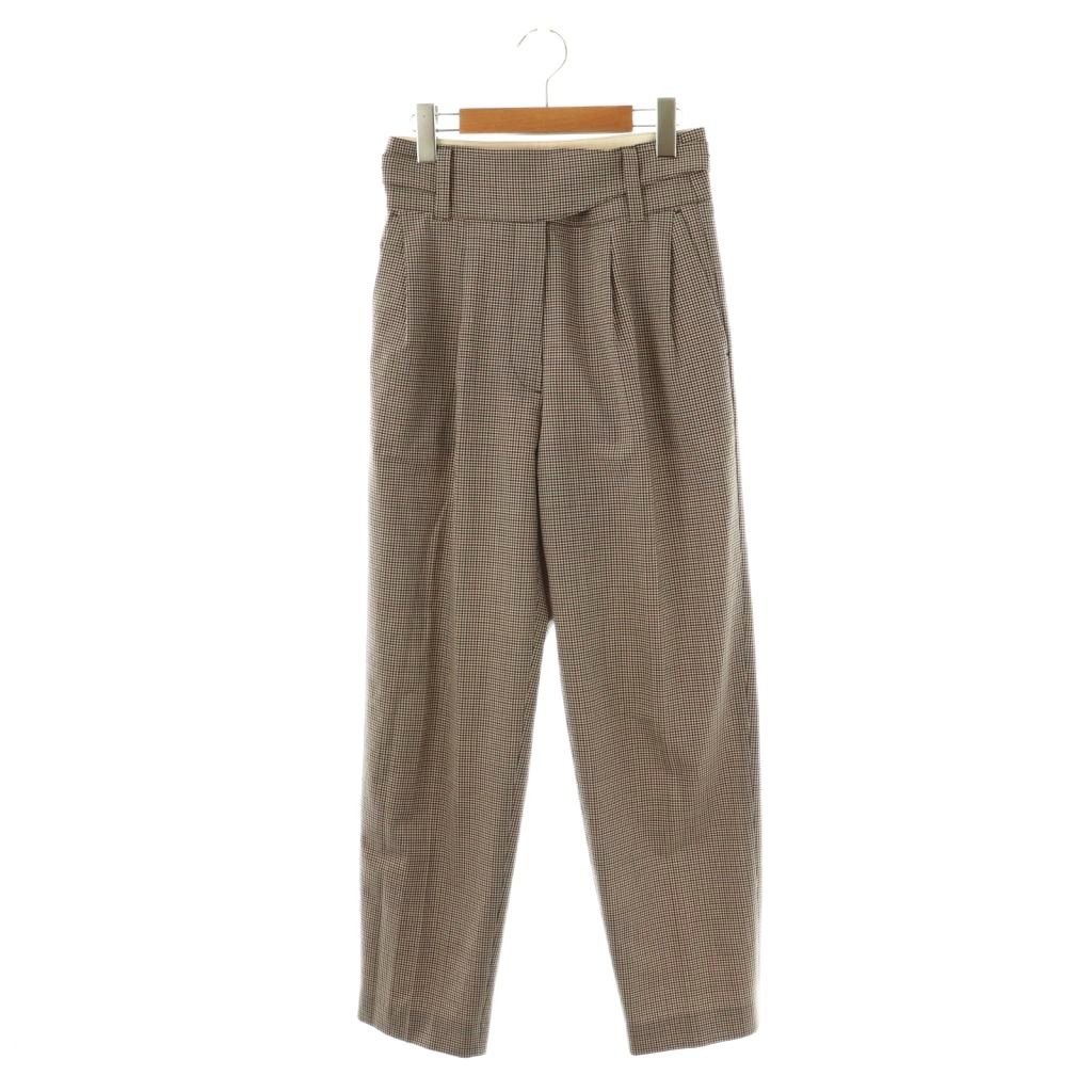 【中古】ドレステリア DRESSTERIOR チェック タックパンツ テーパードパンツ 38 マルチカラー /DF ■OS レディース 【ベクトル 古着】 250902