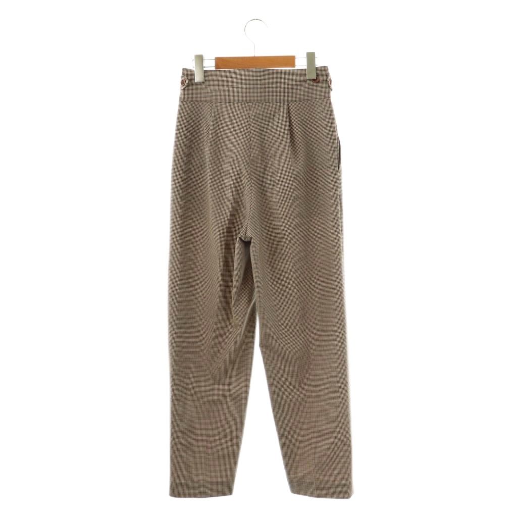 【中古】ドレステリア DRESSTERIOR チェック タックパンツ テーパードパンツ 38 マルチカラー /DF ■OS レディース 【ベクトル 古着】 250902