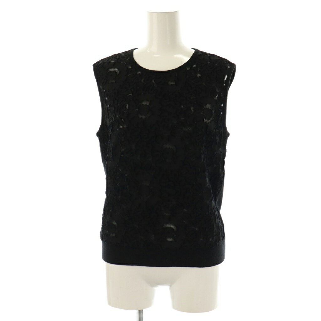 【中古】フォクシー ブティック FOXEY BOUTIQUE 35741 Jasmine White ニットトップス カットソー ノー..