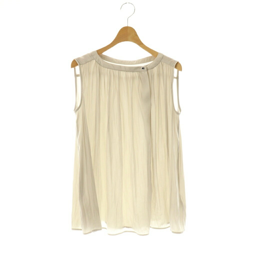 【中古】ストロベリーフィールズ STRAWBERRY-FIELDS ノースリーブブラウス 2 グレージュ /DO ■OS レディース 【ベクトル 古着】 250912