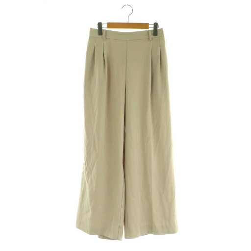 【中古】ディスコート Discoat 24AW 欲張り2タックワイドパンツ イージー ハイウエスト L ライトべージュ /MY ■OS レディース 【ベクトル ...