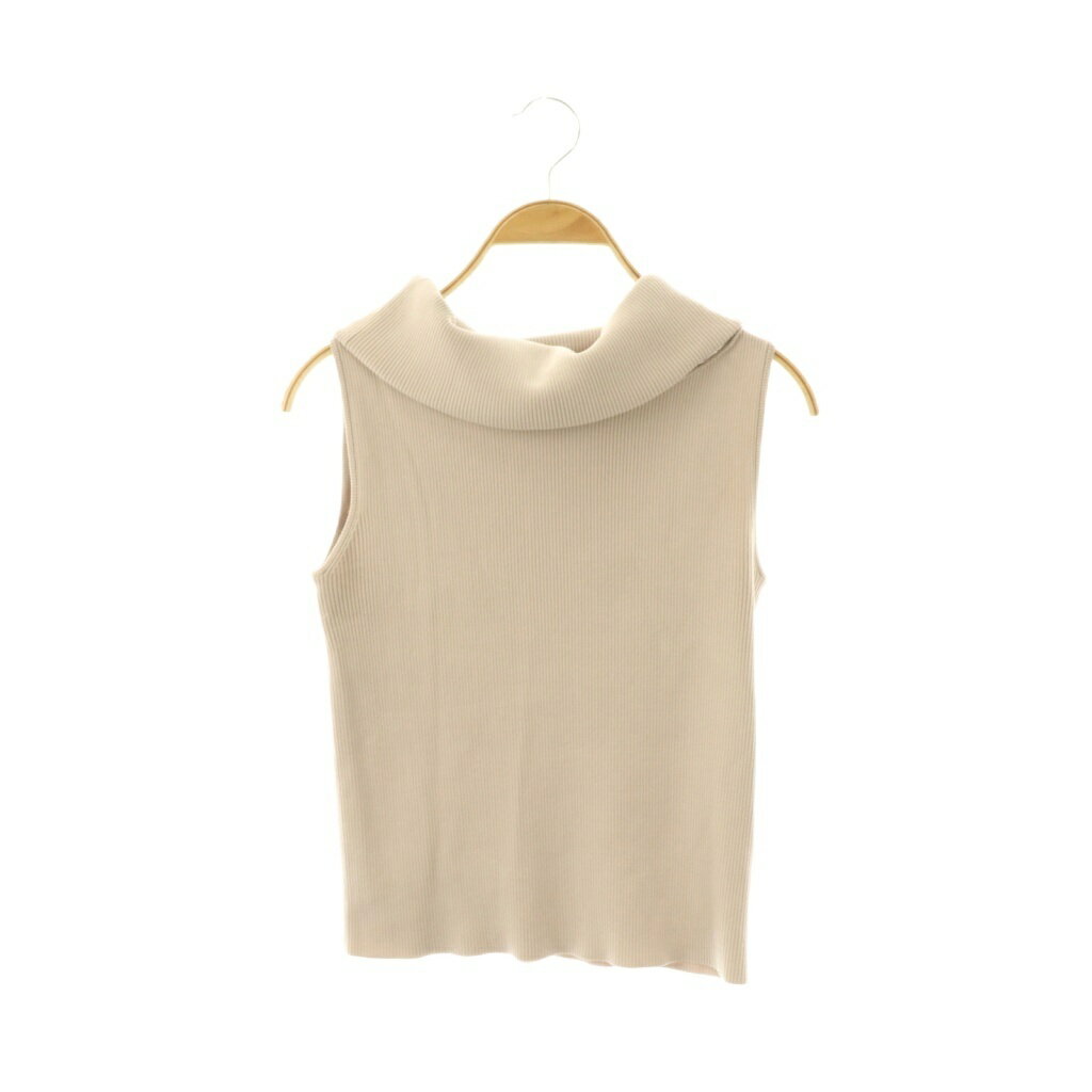 【中古】ダイアグラム グレースコンチネンタル Diagram GRACE CONTINENTAL 25SS オフショルリブニット カットソー 36 ベージュ /DO ■OS レディース 【ベクトル 古着】 250929