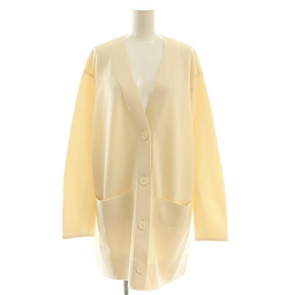 【中古】アストラット ASTRAET ブークレー Vネックカーディガン 長袖 オフホワイト /HK ■OS レディース..