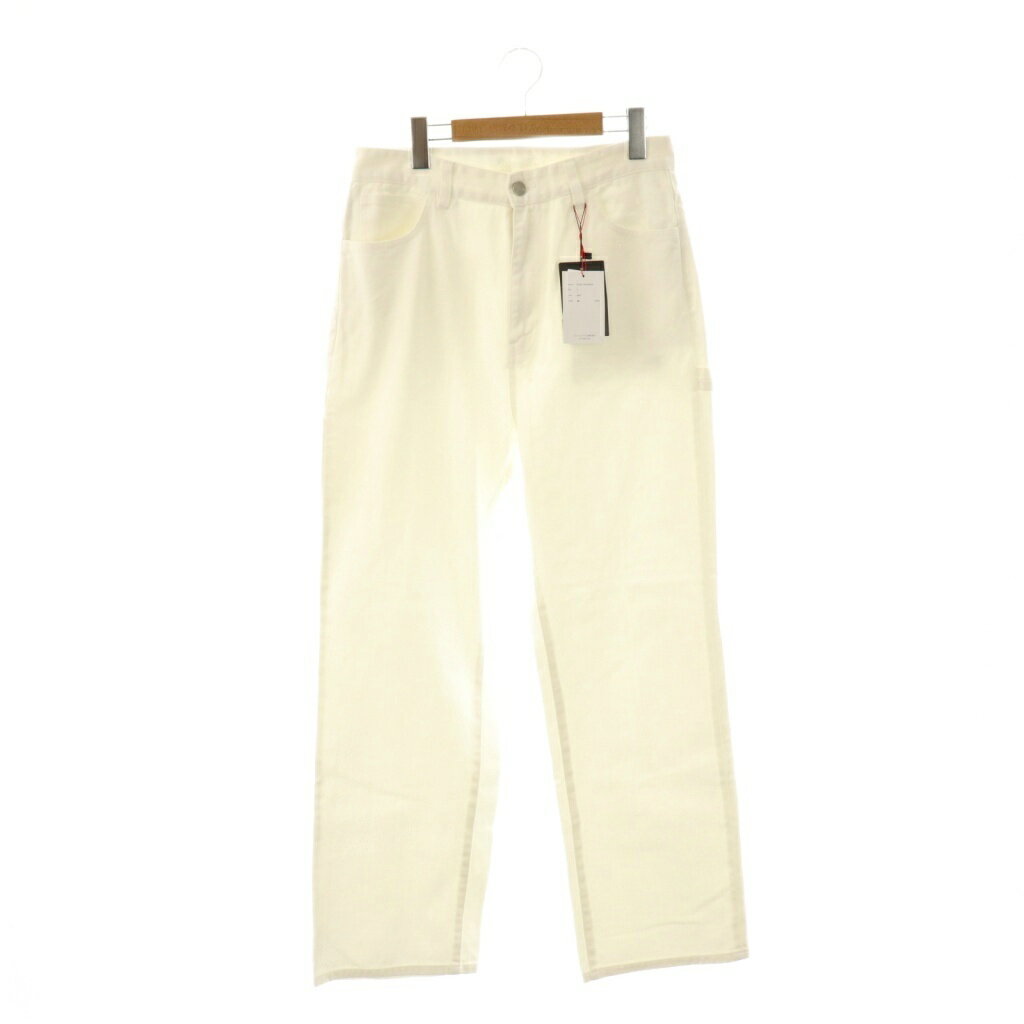 【中古】未使用品 オクスン ok.soon ×piccadilly otton white painter pants デニムパンツ ストレート 2 ホワイト /HK ■OS レディース 【ベクトル 古着】 251002
